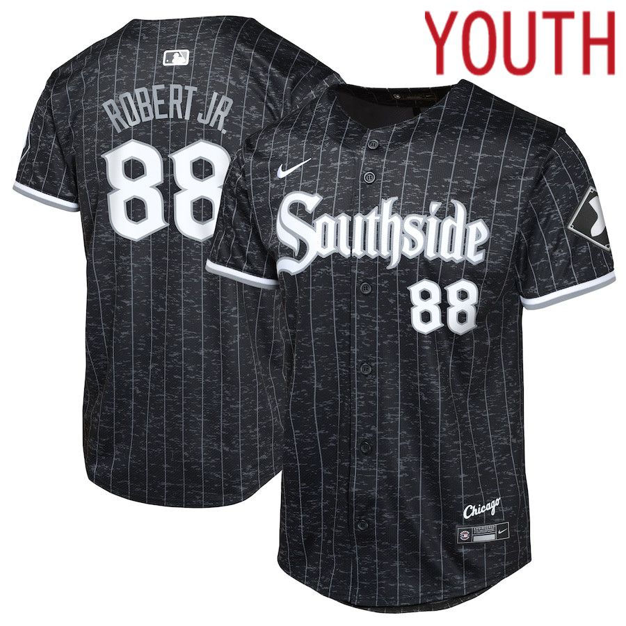 Youth Chicago White Sox 88 Luis Robert Jr. Nike Black City Connect Limited Player MLB Jersey